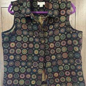 Christopher & Banks Multicolor Patterned Vest